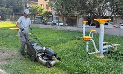 Körfez’de park ve bahçelere bakım işlemi