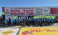 Tekirdağ’da mobil tırla trafik eğitimi