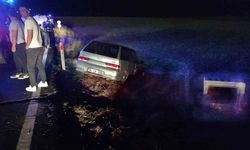 Tekirdağ’da otomobil beton büze çarptı: 2 yaralı