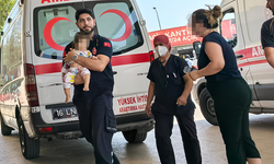 İnegöl'de 1 yaşındaki bebek maraş otu yuttu