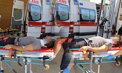 Havada asılı kaldı! Gözünü hastanede açtı