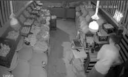 İnegöl'de manav hırsızları kamerada