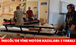 İnegöl'de yine motor kazaları; 3 yaralı