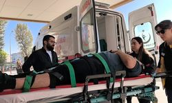 İnegöl'de işçi bir anlık hatasıyla hastanelik oldu