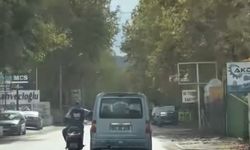 Bursa'da tehlikeli sohbet kameralara yansıdı