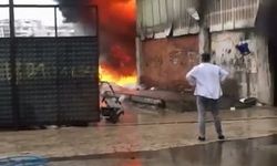 Geri Dönüşüm Atölyesinde Korkutan Yangın
