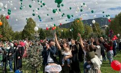 Balonlar şampiyon Çağan Ata için gökyüzüyle buluştu