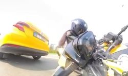 Trafik Yoğunluğunu Göremeyen Motosikletli Taksiye Çarptı