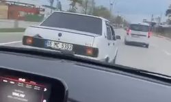 Bursa’da sürücü kavgası: Otomobilin önünü kesme anı kamerada