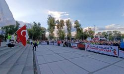 Yüzlerce İnegöllü Gazze için yürüdü