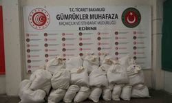 319 milyon TL değerindeki 525 kilo uyuşturucu Kapıkule’de sergilendi