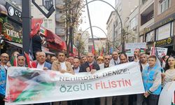 Bağcılar’da "Nehirden Denize Özgür Filistin" yürüyüşü