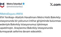 Bakırköy’de metro istasyonunda yolcu raylara atlayarak intihar etti