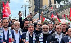 İstanbul’da Filistin’e destek yürüyüşü düzenlendi
