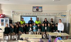 Tekirdağ’da polislerden minik öğrencilere eğitim