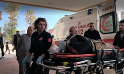 İnegöl'de fabrika inşaatında iskele devrildi: 1 ağır yaralı