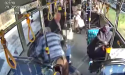 Otobüste Yaşanan Dehşet Anları Güvenlik Kamerasına Yansıdı
