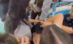 Kız öğrenciler arasındaki kavga kamerada