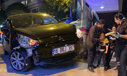 İnegöl'ün göbeğinde kaza; 4 yaralı