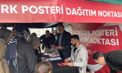 İnegöl'de Ata Posteri Dağıtılmaya Başlandı