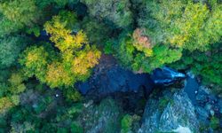 Sudüşen Şelalesi'nde sonbahar güzelliği