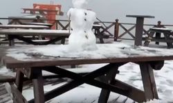 Uludağ Güne Kar Manzarasıyla Uyandı