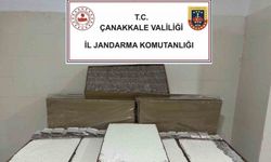 Çanakkale’de kaçakçılık operasyonu: 120 bin dolu makaron yakalandı