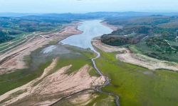 Mega kentte kuraklığın izleri havadan görüntülendi