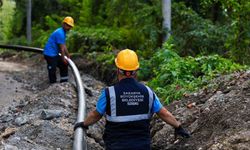 O mahallenin içme suyu geleceğini garanti altına alacak projenin yarısı tamam