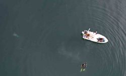 Sapanca Gölü’ndeki endişelendiren kabarcıklar su altından ve havadan görüntülendi