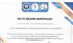 SUBÜ akademisyenlerine en iyi bildiri ödülü