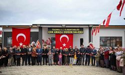 Tozaklı köyü düğün salonu törenle açıldı