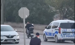 İnegöl'de polis kovalamacası kameralara yansıdı