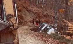 İnegöl'de can pazarı: Şarampole yuvarlandı