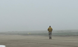 Bursa şehitlerine sis engeli