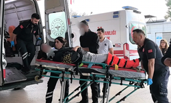 İnegöl'de motosikletli kurye ölümden döndü