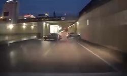 Otomobiliyle makas atarken kaza yaptı!