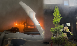 İnegöl'deki villada yangın