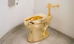 100 bin kişinin kullandığı altın tuvalet 12 milyon dolara satıldı