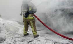 İnegöl'de seyir halinde alev alev yandı