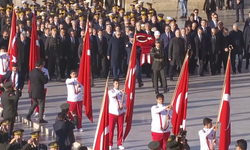 Devlet erkanı Anıtkabir'de
