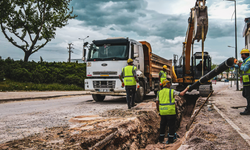 İnegöl'de doğalgaz hattı zarar gördü