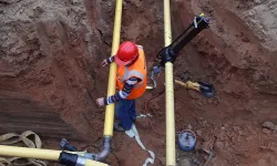 İnegöl'de yine altyapı çalışması! Doğal gaz hattı zarar gördü