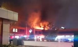 Bursa Kestel'de fabrika yangını paniğe neden oldu