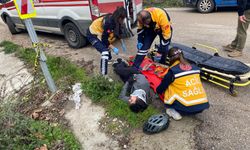 Bisikletli sürücü faciadan böyle döndü!