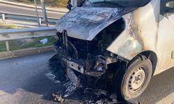 Bursa'da minibüs yangını