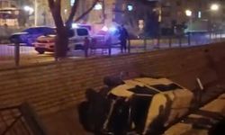 Bursa'da dereye uçan minibüsün sürücüsü yaralandı