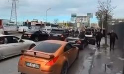 Bağcılar’da düğün konvoyu yolu kapattı