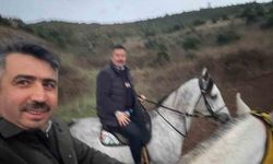 Başkanlar ata binerek stres attı