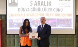 Çanakkale’de AFAD gönüllülerine kimlik kartları teslim edildi